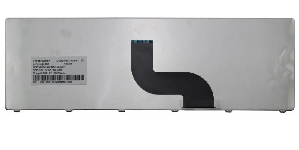 Клавиатура Acer Aspire 5236, 5242, 5250, 5253, 5336, 5410, 5536, 5538, 5542, 5551, 5552, 5553, 5560, 5625, 5733, 5736, 5738, 5739, 5740, 5741, 5742, 5745, 5750, 5810, 5820 - изображение 2
